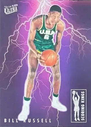 2013-14 Fleer Retro - '93-94 Ultra Scoring Kings #3 - Bill Russell - San Francisco Dons