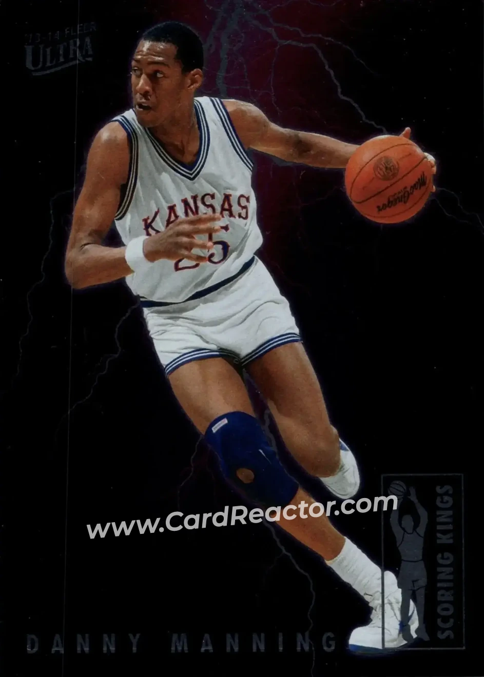 2013-14 Fleer Retro - '93-94 Ultra Scoring Kings #6 - Danny Manning - Kansas Jayhawks - Front