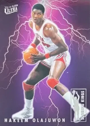 2013-14 Fleer Retro - '93-94 Ultra Scoring Kings #11 - Hakeem Olajuwon - Houston Cougars