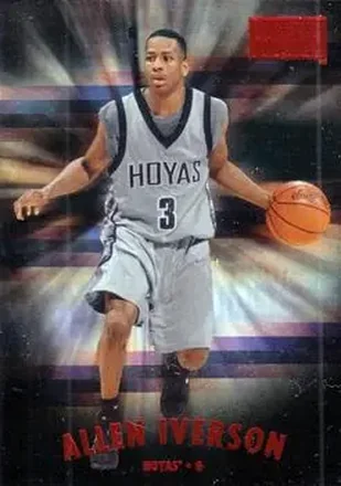 2013-14 Fleer Retro - '97-98 SkyBox Premium Rubies #122 - Allen Iverson - Georgetown Hoyas