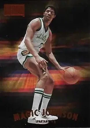 2013-14 Fleer Retro - '97-98 SkyBox Premium Rubies #131 - Magic Johnson - Michigan State Spartans