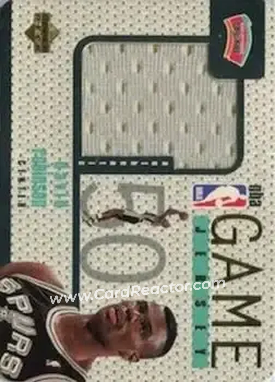 1997-98 Upper Deck - Game Jerseys #GJ12 - David Robinson - San Antonio Spurs - Front
