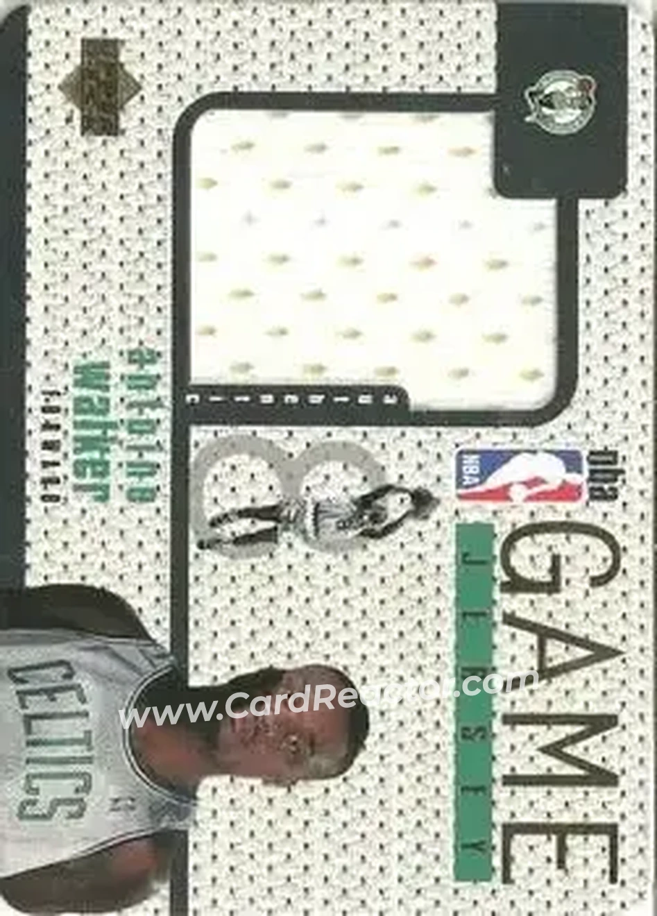 1997-98 Upper Deck - Game Jerseys #GJ17 - Antoine Walker - Boston Celtics - Front