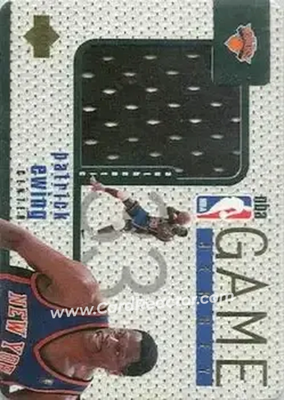 1997-98 Upper Deck - Game Jerseys #GJ20 - Patrick Ewing - New York Knicks - Front