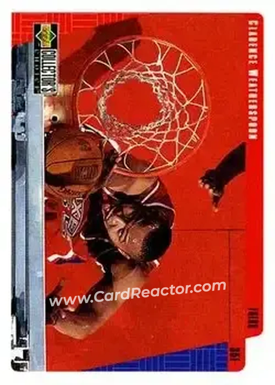 1997-98 Collector's Choice #107 - Clarence Weatherspoon - Philadelphia 76ers - Front 1997-98 Collector's Choice #107 - Clarence Weatherspoon - Philadelphia 76ers - Front