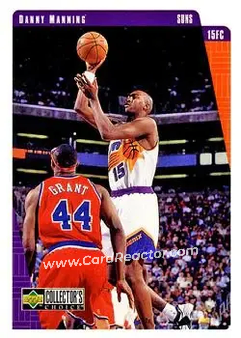 1997-98 Collector's Choice #109 - Danny Manning - Phoenix Suns - Front 1997-98 Collector's Choice #109 - Danny Manning - Phoenix Suns - Front
