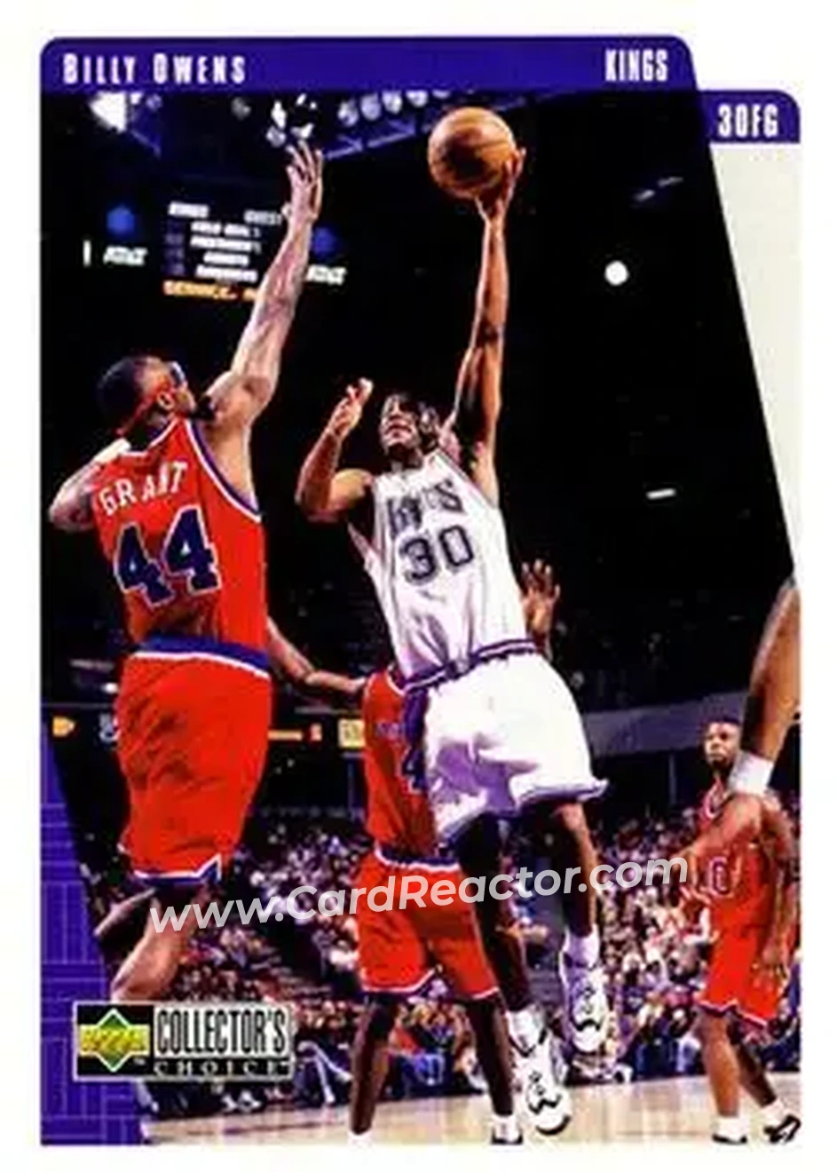 1997-98 Collector's Choice #123 - Billy Owens - Sacramento Kings - Front