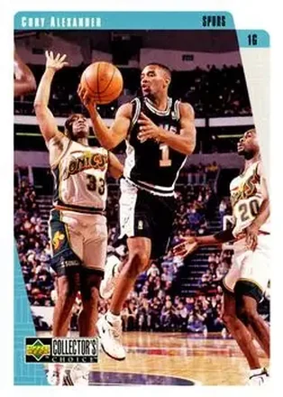 1997-98 Collector's Choice #125 - Cory Alexander - San Antonio Spurs 1997-98 Collector's Choice #125 - Cory Alexander - San Antonio Spurs
