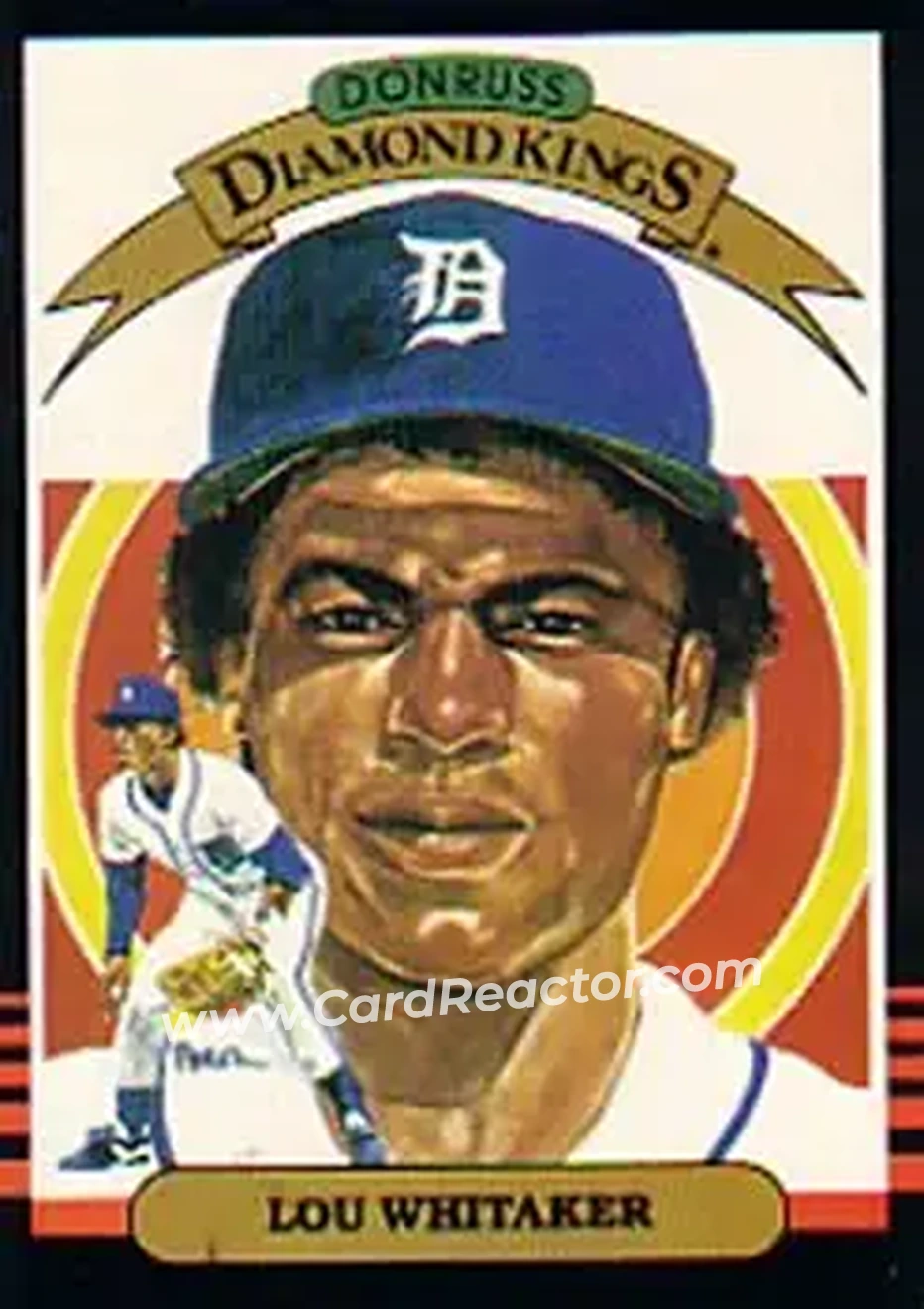 1985 Donruss #5 - Lou Whitaker - Detroit Tigers - Front