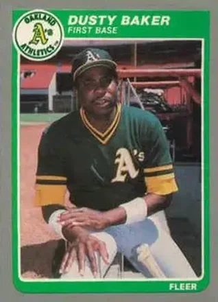 1985 Fleer Update #U-3 - Dusty Baker - Oakland Athletics