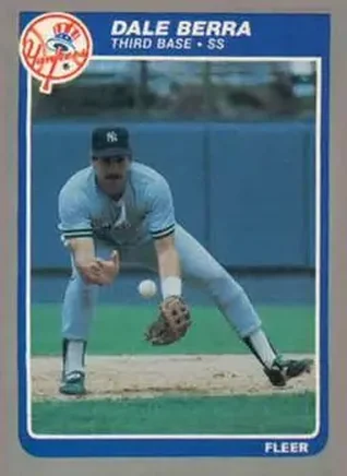 1985 Fleer Update #U-4 - Dale Berra - New York Yankees