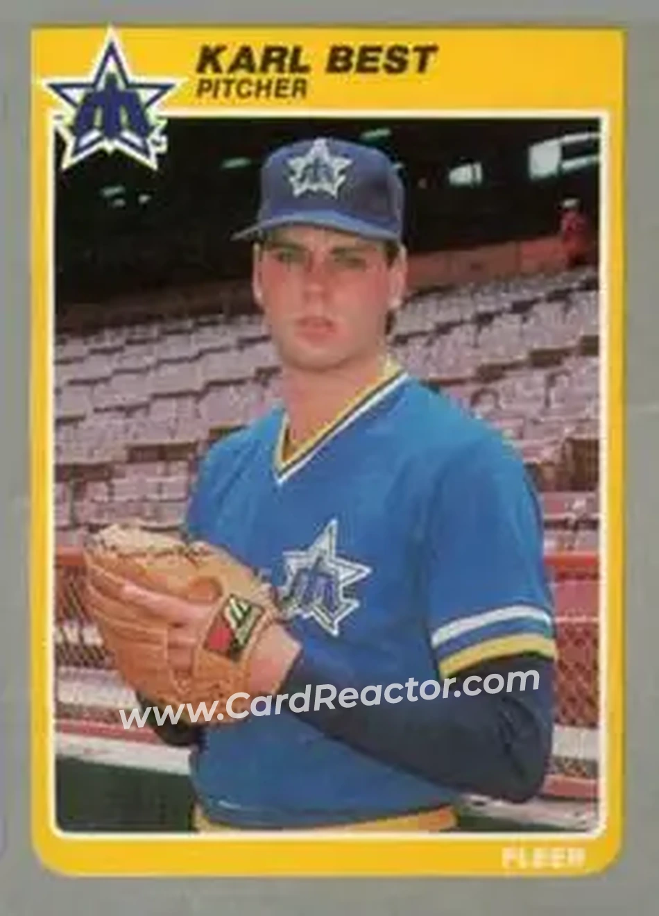 1985 Fleer Update #U-5 - Karl Best - Seattle Mariners - Front