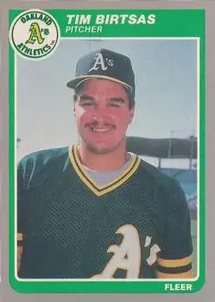 1985 Fleer Update #U-6 - Tim Birtsas - Oakland Athletics