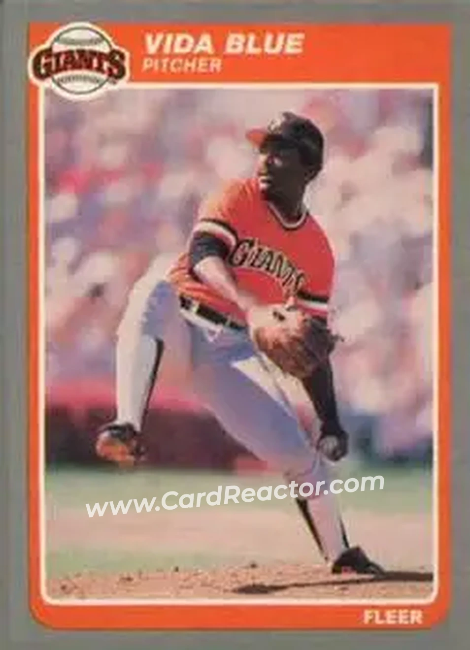1985 Fleer Update #U-7 - Vida Blue - San Francisco Giants - Front