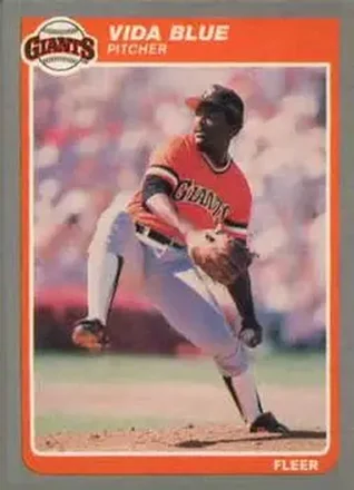 1985 Fleer Update #U-7 - Vida Blue - San Francisco Giants