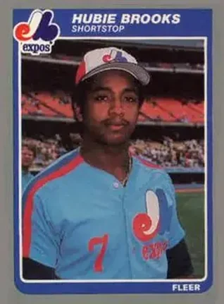 1985 Fleer Update #U-10 - Hubie Brooks - Montreal Expos