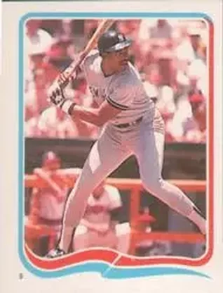 1985 Fleer Star Stickers #5 - Dave Winfield - New York Yankees