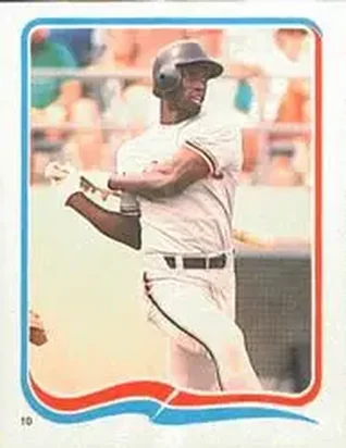 1985 Fleer Star Stickers #10 - Chili Davis - San Francisco Giants
