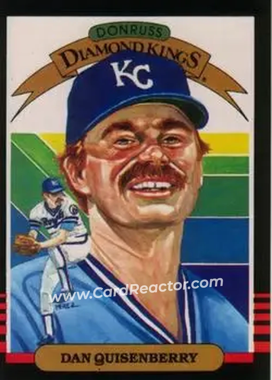 1985 Leaf #6 - Dan Quisenberry - Kansas City Royals - Front