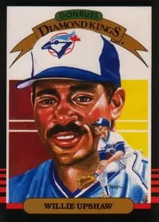 1985 Leaf #10 - Willie Upshaw - Toronto Blue Jays