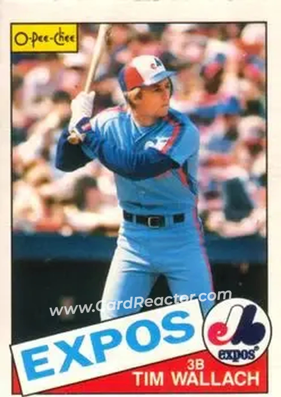 1985 O-Pee-Chee #3 - Tim Wallach - Montreal Expos - Front