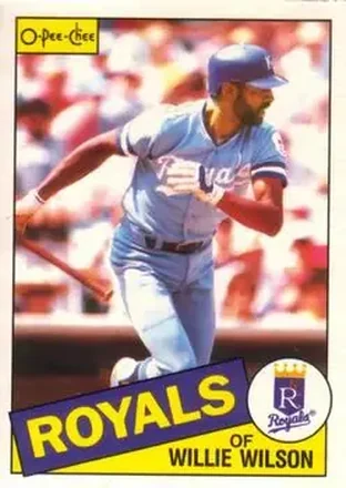 1985 O-Pee-Chee #6 - Willie Wilson - Kansas City Royals