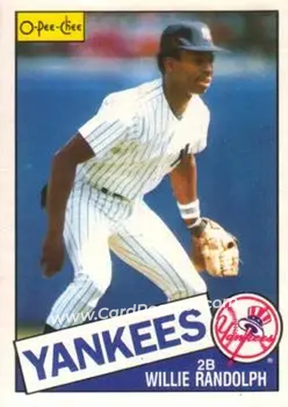 1985 O-Pee-Chee #8 - Willie Randolph - New York Yankees - Front