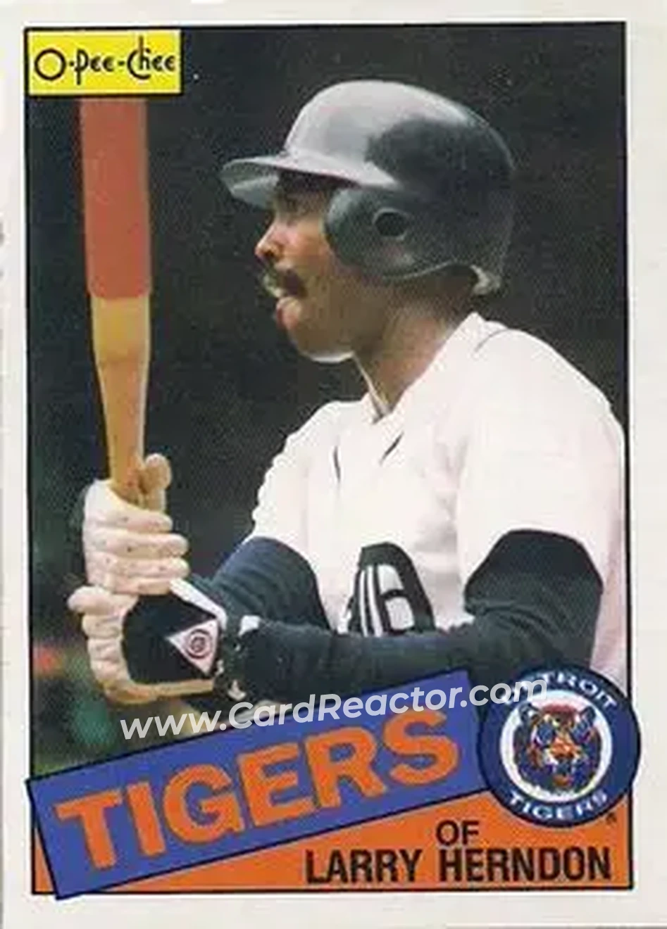 1985 O-Pee-Chee #9 - Larry Herndon - Detroit Tigers - Front