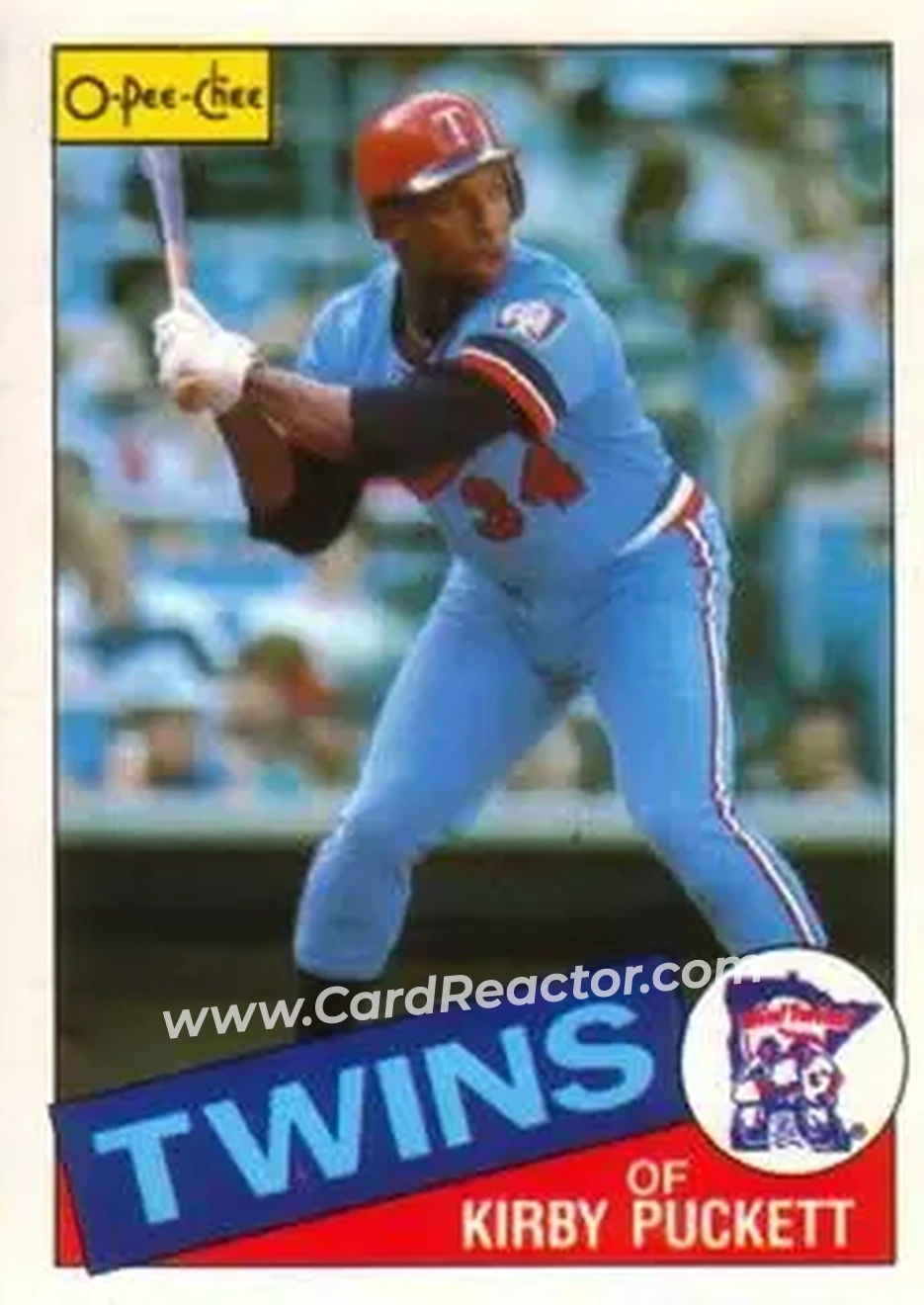 1985 O-Pee-Chee #10 - Kirby Puckett - Minnesota Twins - Front