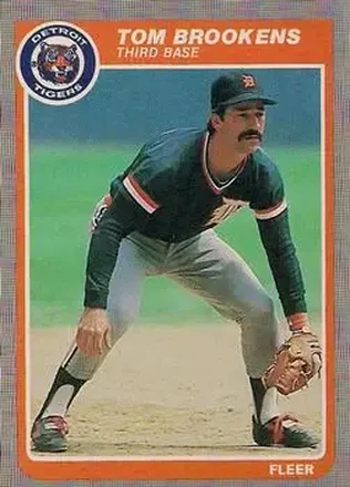 1985 Fleer #4 - Tom Brookens - Detroit Tigers