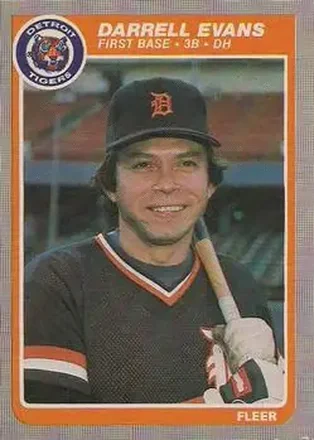 1985 Fleer #6 - Darrell Evans - Detroit Tigers