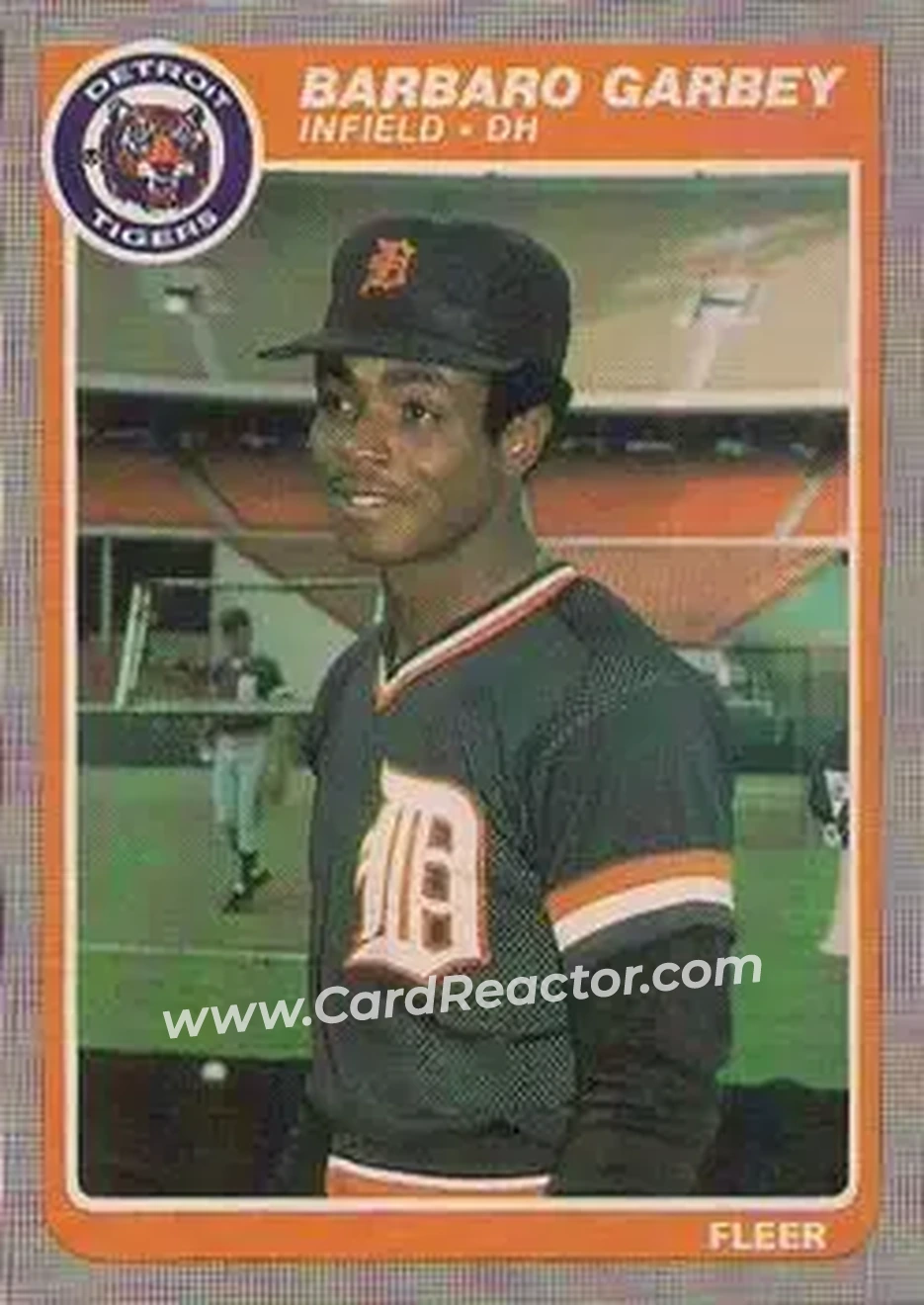 1985 Fleer #7 - Barbaro Garbey - Detroit Tigers - Front
