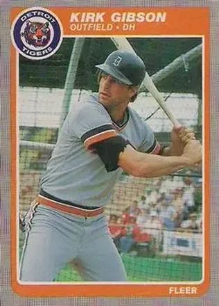 1985 Fleer #8 - Kirk Gibson - Detroit Tigers