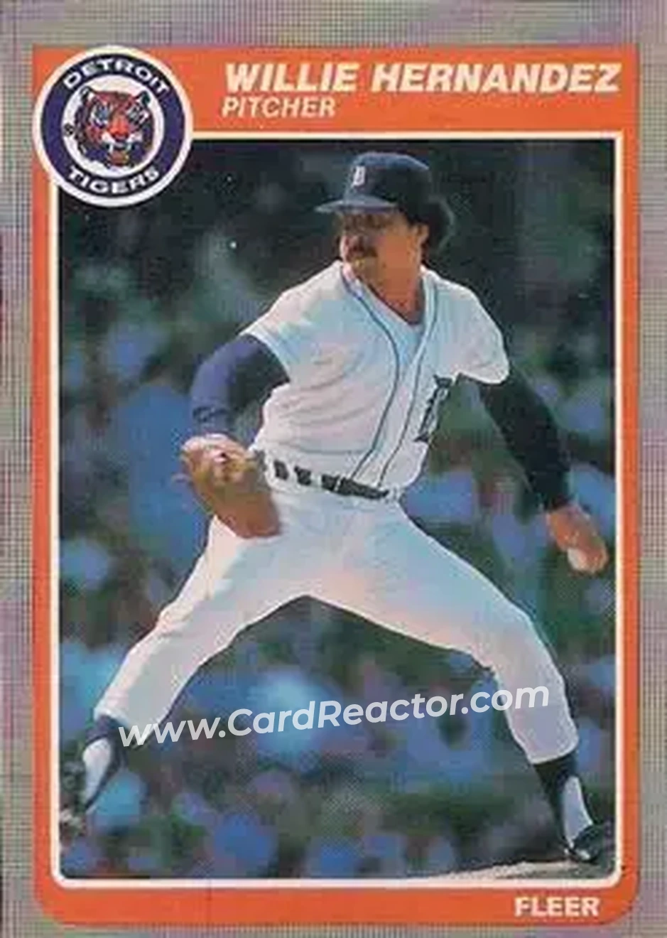 1985 Fleer #10 - Willie Hernandez - Detroit Tigers - Front