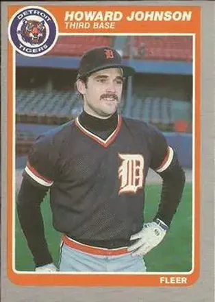 1985 Fleer #12 - Howard Johnson - Detroit Tigers