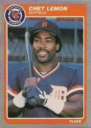 1985 Fleer #15 - Chet Lemon - Detroit Tigers