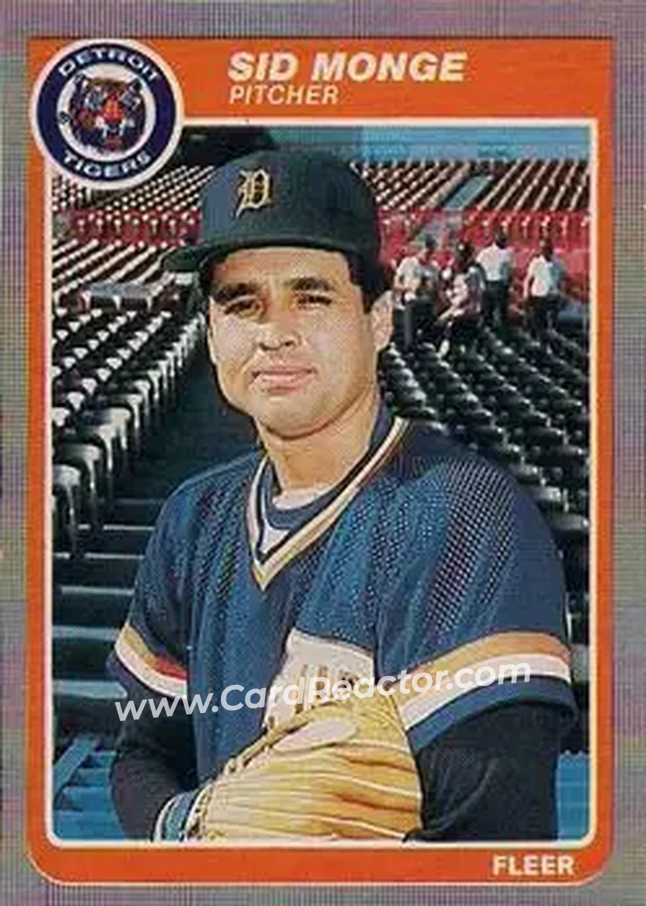 1985 Fleer #17 - Sid Monge - Detroit Tigers - Front 1985 Fleer #17 - Sid Monge - Detroit Tigers - Front