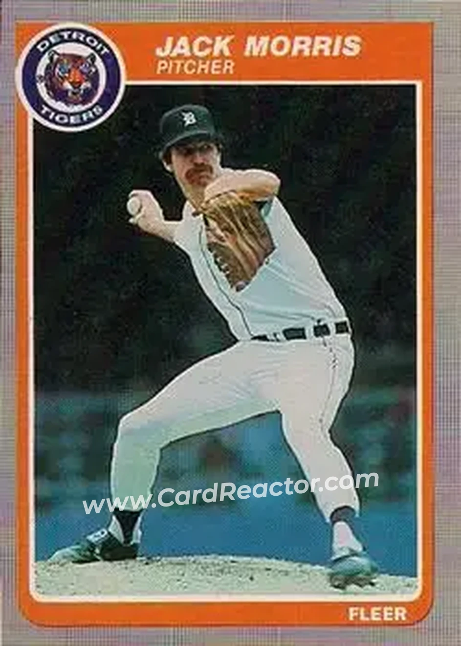 1985 Fleer #18 - Jack Morris - Detroit Tigers - Front 1985 Fleer #18 - Jack Morris - Detroit Tigers - Front