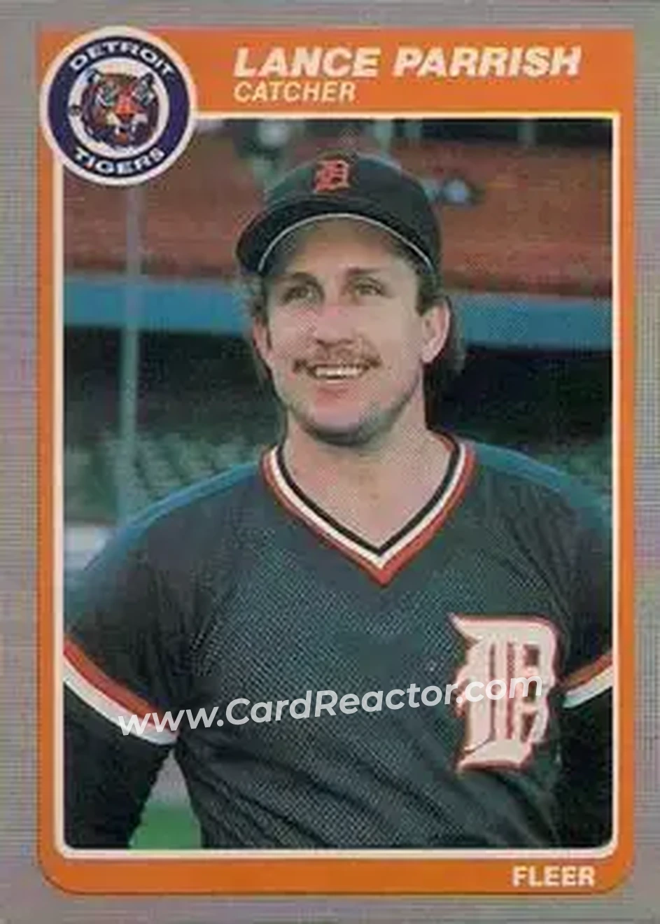 1985 Fleer #19 - Lance Parrish - Detroit Tigers - Front