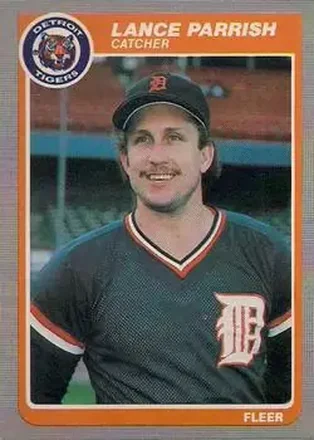 1985 Fleer #19 - Lance Parrish - Detroit Tigers