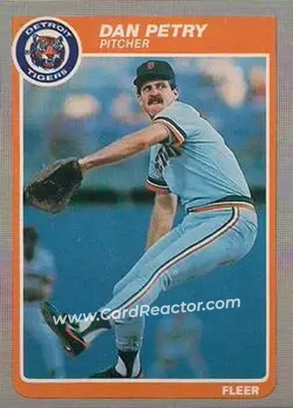 1985 Fleer #20 - Dan Petry - Detroit Tigers - Front