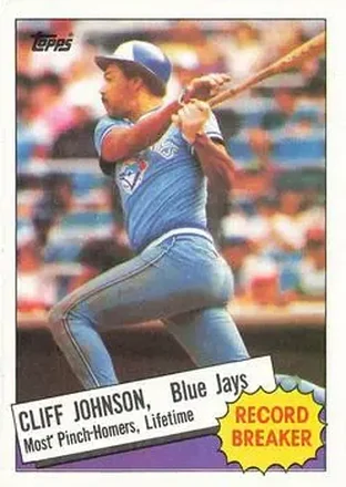 1985 Topps #4 - Cliff Johnson - Toronto Blue Jays