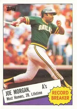1985 Topps #5 - Joe Morgan - Oakland Athletics