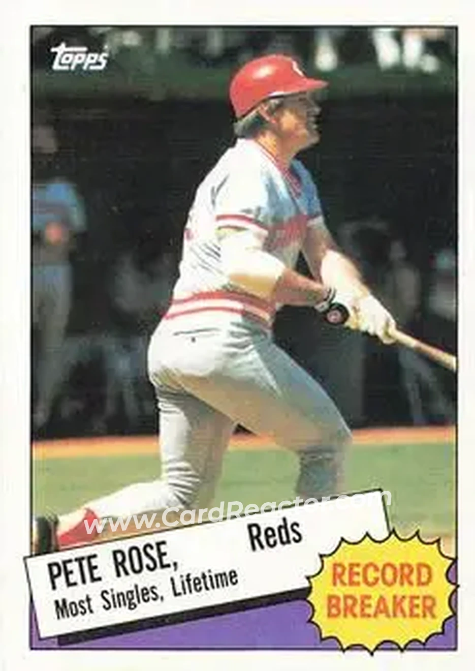 1985 Topps #6 - Pete Rose - Cincinnati Reds - Front