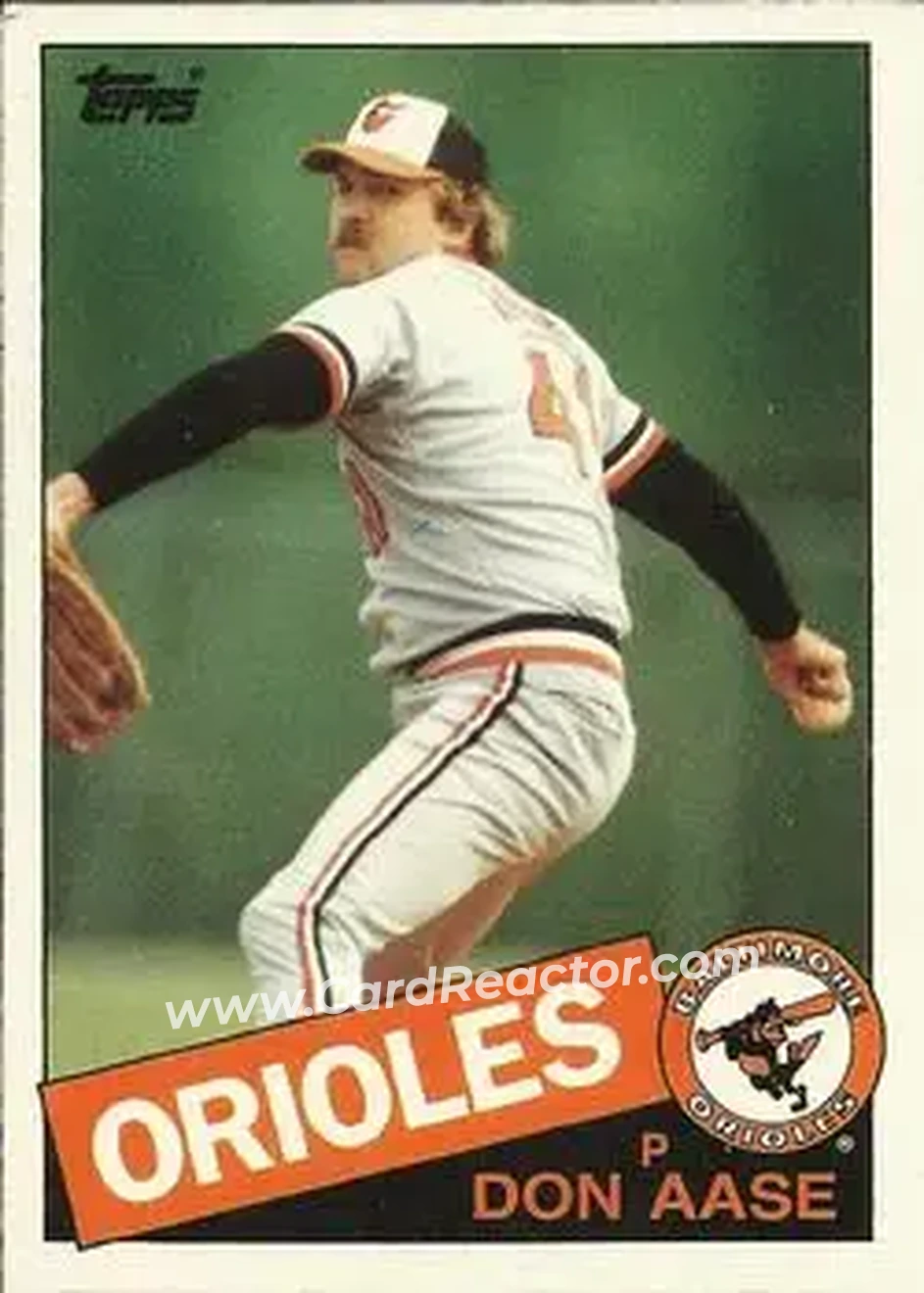 1985 Topps Traded #1T - Don Aase - Baltimore Orioles - Front