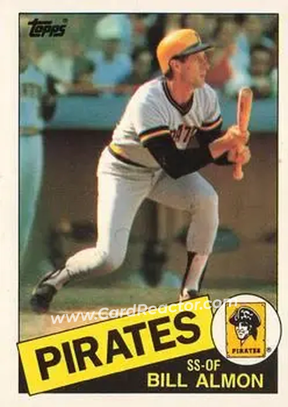 1985 Topps Traded #2T - Bill Almon - Pittsburgh Pirates - Front