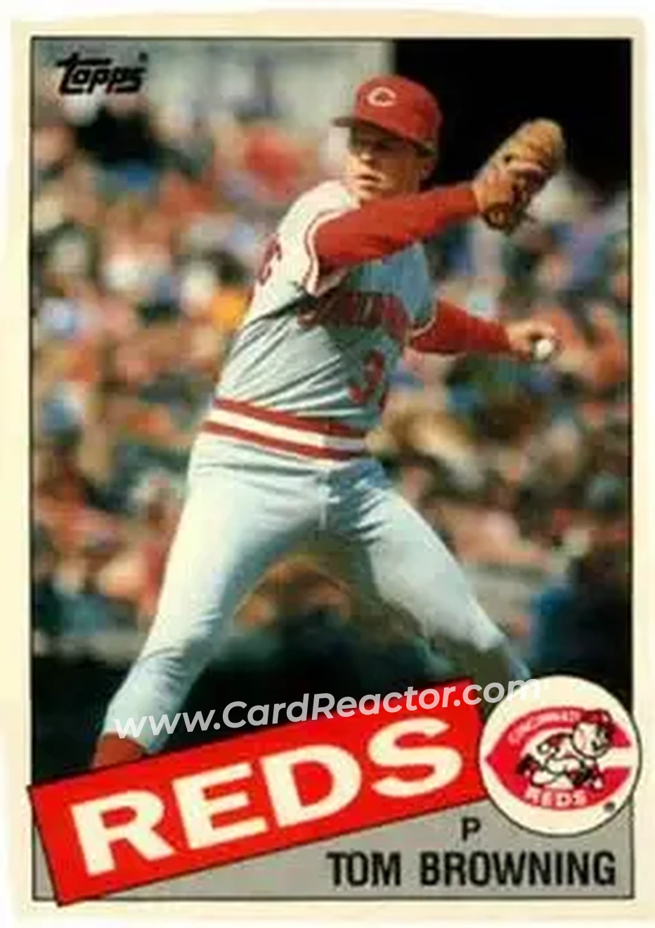 1985 Topps Traded #11T - Tom Browning - Cincinnati Reds - Front