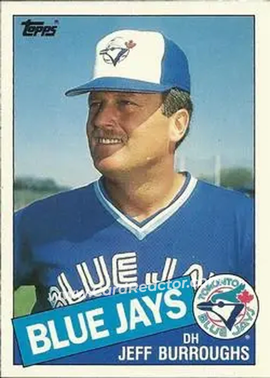 1985 Topps Traded #14T - Jeff Burroughs - Toronto Blue Jays - Front