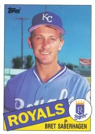 1985 Topps #23 - Bret Saberhagen - Kansas City Royals