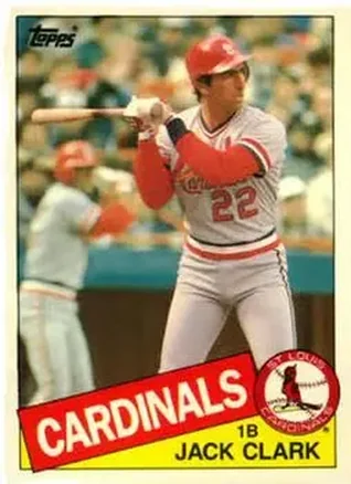 1985 Topps Traded #22T - Jack Clark - St. Louis Cardinals